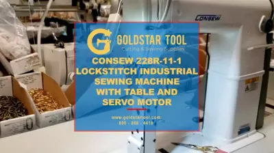 Product Showcase - Consew 228R-11-1 Industrial Sewing Machine - Goldstartool.com 